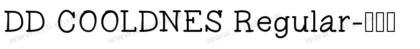 DD COOLDNES Regular字体转换
